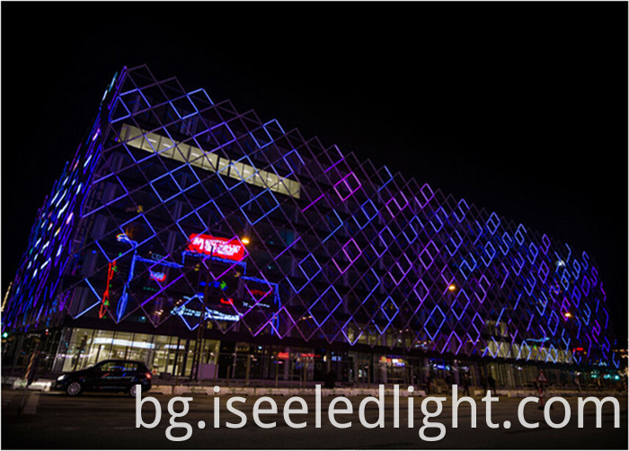 DMX RGB digital tube facade lighting